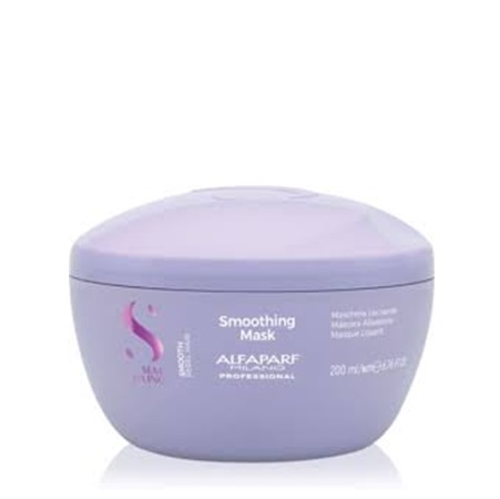 Máscara Smooth Smoothing Semi di Lino Alfaparf 200ml Máscara alisadora Alfaparf embalagem lilás 200 ml