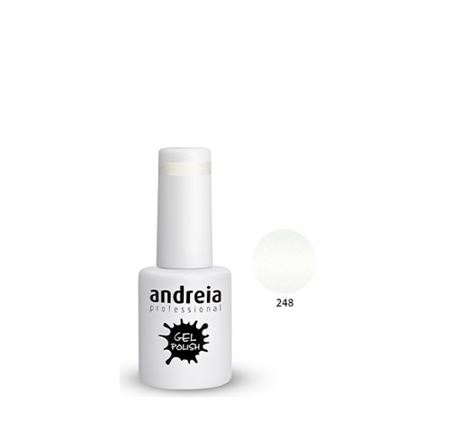 Verniz Gel Polish Andreia 10.5ml - 248 Frasco branco de verniz gel para unhas andreia professional cor 248