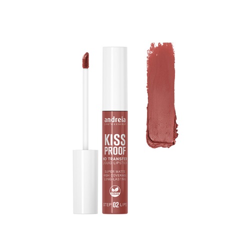 Batom Kissproof Líquido Andreia - 05 Nude Blush batom líquido matte andreia PROFESSIONAL castanho avermelhado com aplicador branco