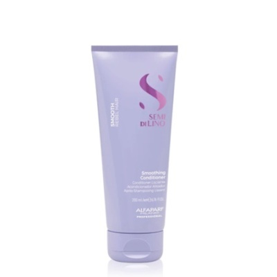 Condicionador Alfaparf Professional Semi di Lino Smoothing em tubo lilás
