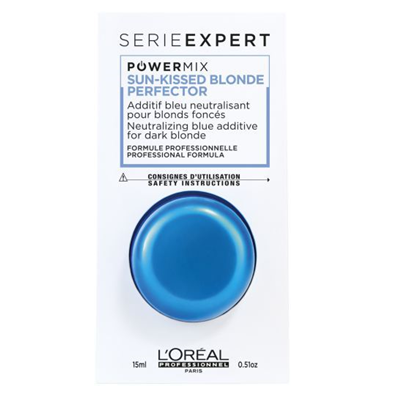 Pacote branco com tampa azul do produto Série Expert Powermix da L'Oréal