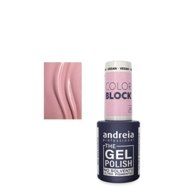 Esmalte gel rosa Andreia Professional The Gel Polish com tampa rosa