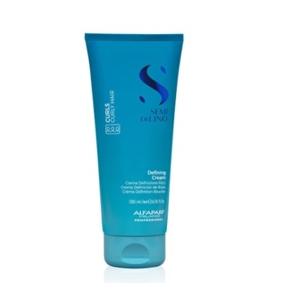 Creme definidor Semi di Lino para cabelo encaracolado embalagem azul