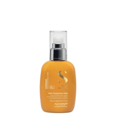 Frasco laranja de Hair Protective Milk da Alfaparf Milano com tampa transparente