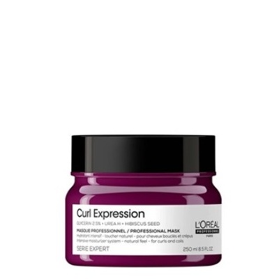 Máscara profissional para cabelo Curl Expression da L'Oréal 250 ml roxa e preta