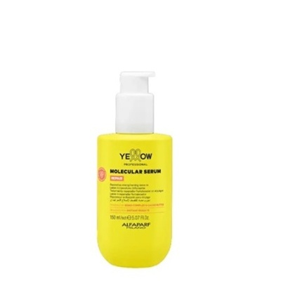 Frasco amarelo com doseador branco do sérum molecular Yellow Professional da Alfaparf Milano