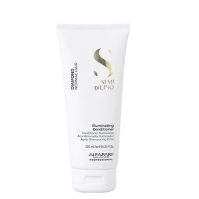 Condicionador Semi di Lino Diamond 200 ml em embalagem branca