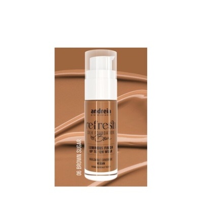 Frasco de creme compacto colorido castanho com tampa transparente