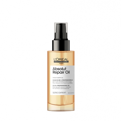 Frasco de óleo capilar L'Oréal Absolut Repair Oil 50 ml