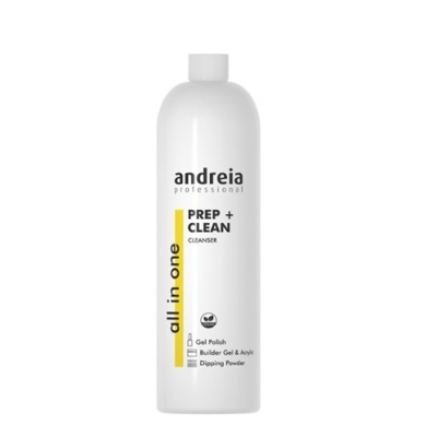 Frasco branco de preparação e limpeza para unhas Andreia Professional