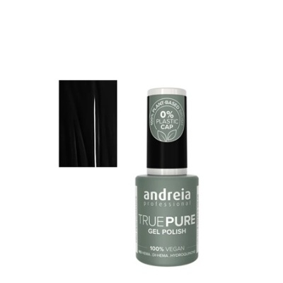 Esmalte gel Andreia Professional True Pure verde cinzento com tampa preta e rótulo branco