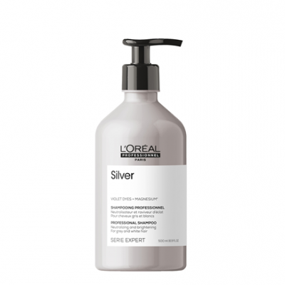 Champô profissional L'Oreal Silver com doseador preto