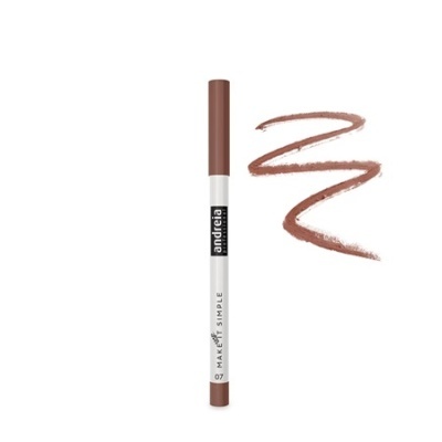 Lápis de maquilhagem castanho Andreia Make-It Simple 07 com traço castanho