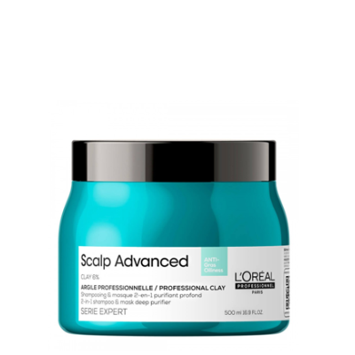 Frasco azul turquesa de Scalp Advanced L'Oreal Professionnel com tampa preta