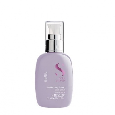 Frasco lilás de creme alisante SEMI DI LINO da ALFAPARF