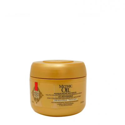 Frasco dourado do produto Mythic Oil da L'Oreal.