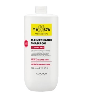 Champô Yellow Professional Maintenance Shampoo Color Care embalagem branca 1000 ml