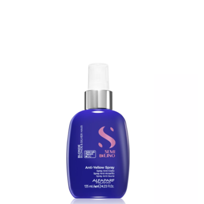 Frasco azul de spray para cabelo Semi Di Lino Anti-Yellow Spray