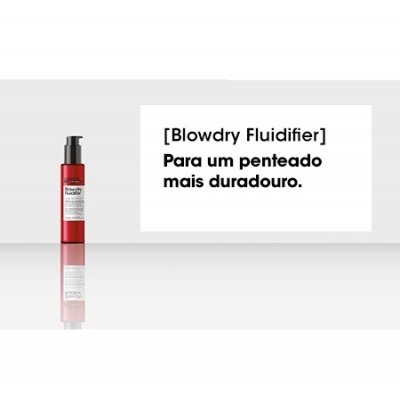 Frasco vermelho com bomba preta ao lado de texto em painel branco