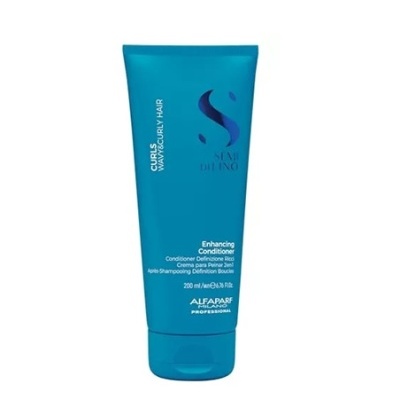 Condicionador Alfaparf Semi Di Lino Enhancing Conditioner 200 ml azul