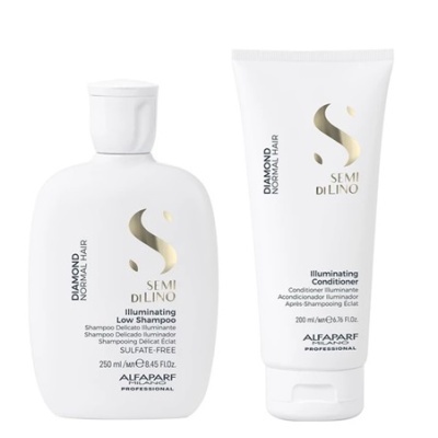 Conjunto de shampoo e condicionador da ALFAPARF SEMI DI LINO