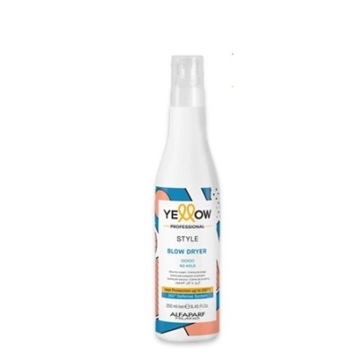 Frasco branco de spray para cabelo Yellow Professional Style Blow Dryer 200 ml