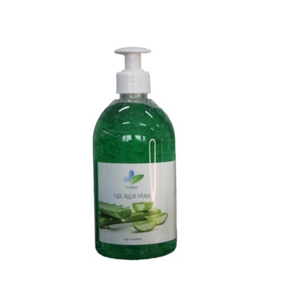 Frasco de gel de aloe vera com válvula doseadora