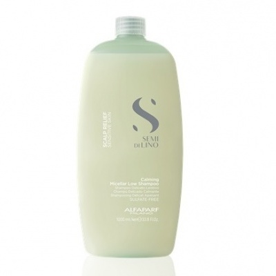 Frasco de champô Semi Di Lino Scalp Délixe verde claro