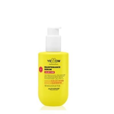 Frasco amarelo de serum Yellow Professional com doseador branco