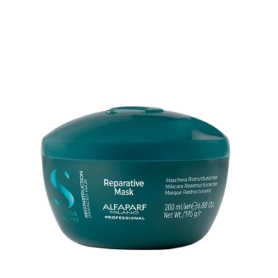 Máscara reparadora ALFAPARF Milano Professional azul-esverdeada