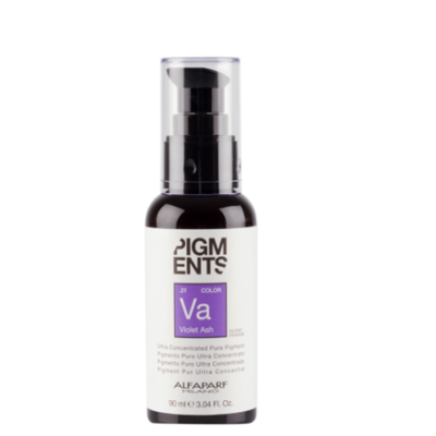 Frasco de produto capilar Alfaparf Milano Pigments Violet Ash 90 ml