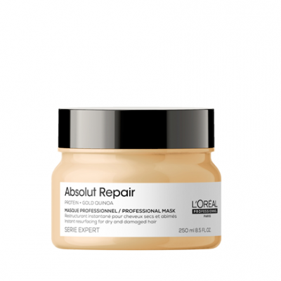 Pote creme L'Oréal Absolut Repair com tampa preta e etiqueta branca