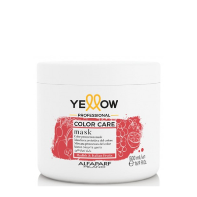 Frasco branco de máscara capilar Yellow Professional Color Care