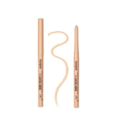 Lápis de maquilhagem Andreia Nude Velvet bege claro com traço