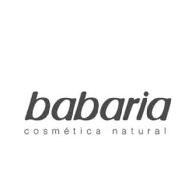 Logótipo Babaria cosmética natural em fundo branco