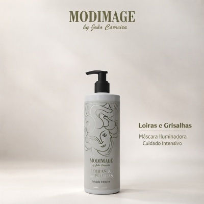 Frasco com máscara para cabelo Loiras & Grisalhas MODIMAGE
