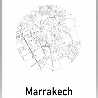 Mapa Personalizado de Cidade - Round Map