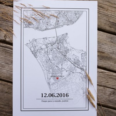 Mapa Personalizado de Cidade - Classic Map