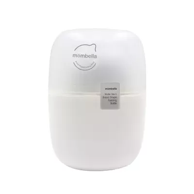 Frasco branco de plástico mombella Wide-Neck Breast Shape