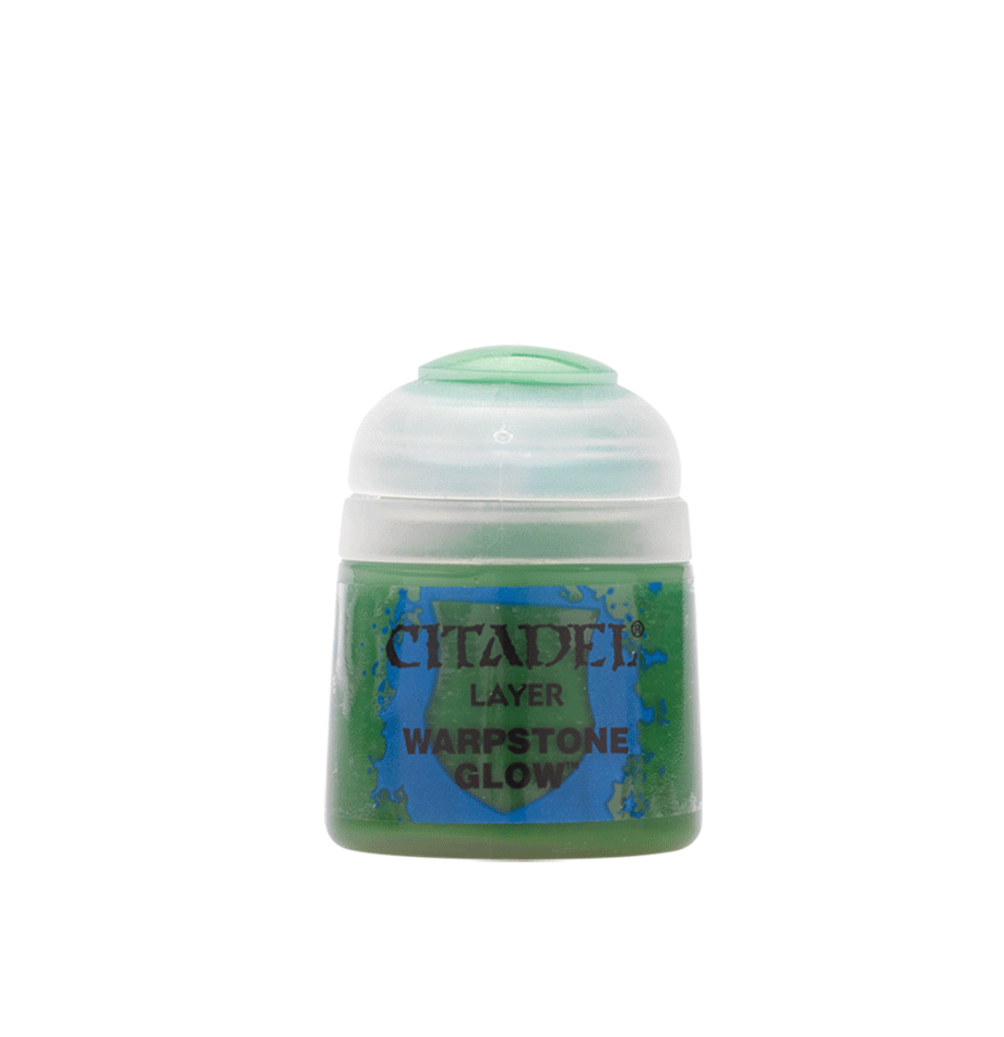 Citadel Layer Warpstone Glow green paint container