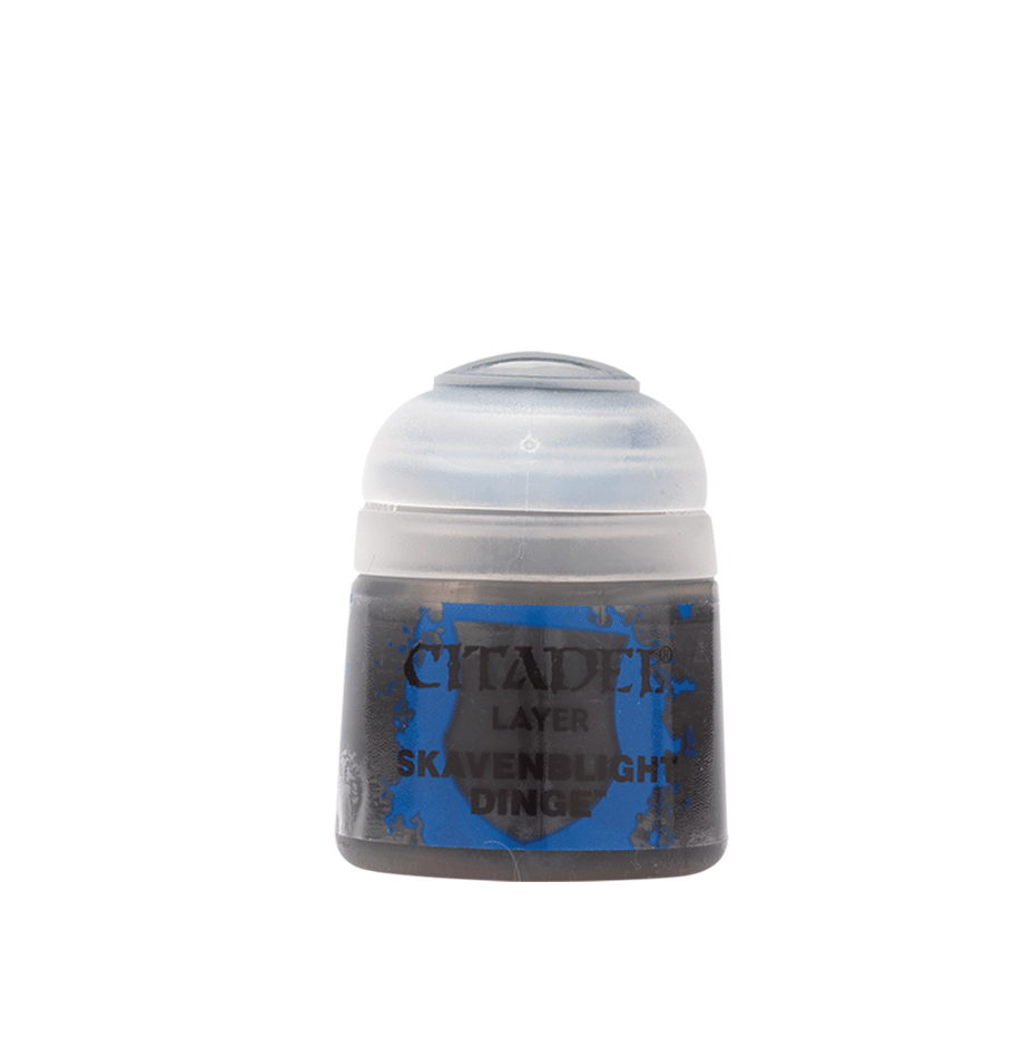 Citadel Layer blue paint pot Skavenblight Dinge with frosted lid
