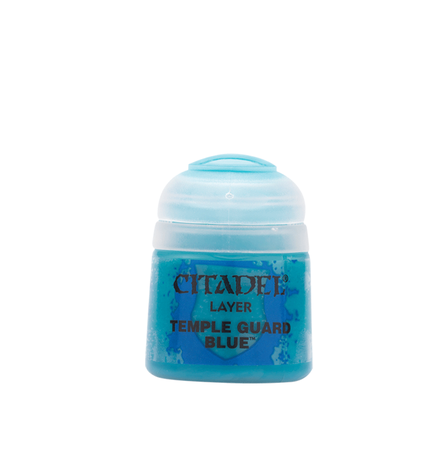 Citadel Layer Temple Guard Blue paint pot with turquoise lid