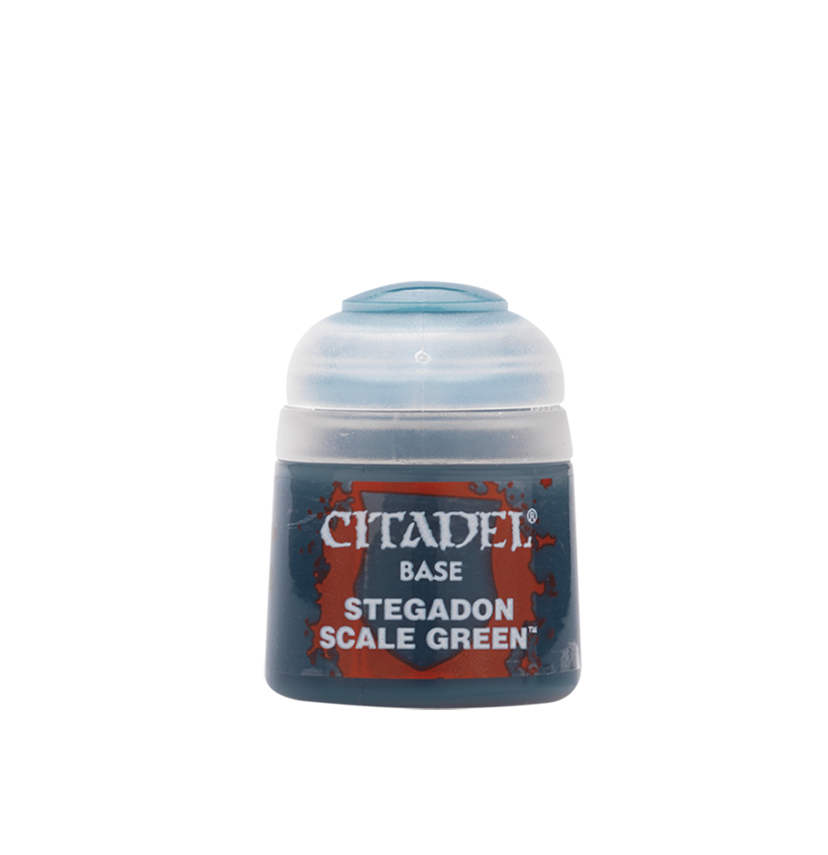 Citadel Base paint bottle Stegadon Scale Green with frosted cap