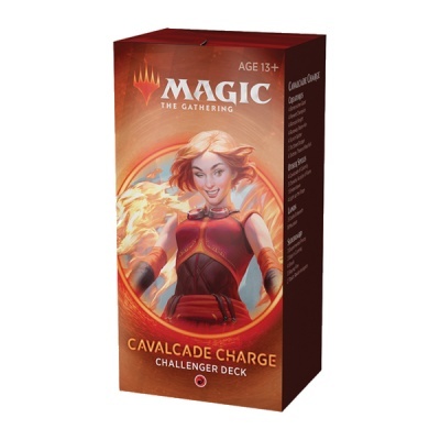 Embalagem do jogo Magic: The Gathering, baralho Challenger Deck Cavalcade Charge
