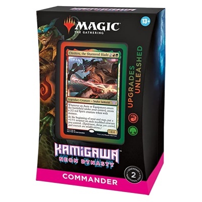 Embalação do jogo Magic The Gathering Kamigawa Neon Dynasty Commander