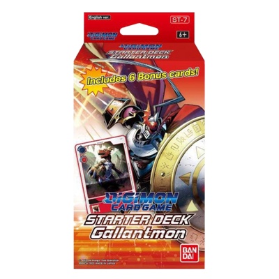 Embalagem do jogo Digimon Starter Deck Gallantmon