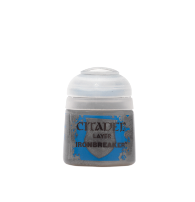 Citadel Layer IRONBREAKER paint jar with translucent lid on white background