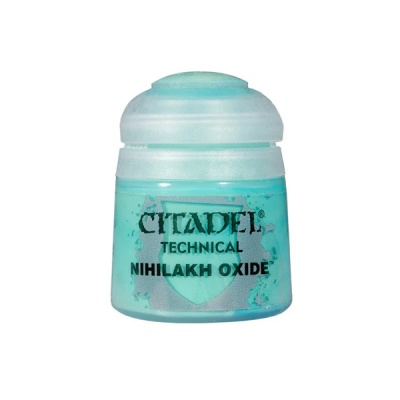 Frasco pequeno de tinta Citadel Technical Nihilakh Oxide azul-turquesa
