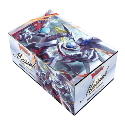 Caixa para cartas de jogo com arte de robô futurista e texto Magic: The Gathering Messiah