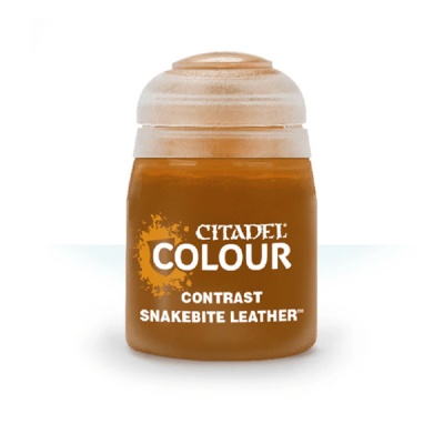 Frasco de tinta Citadel Colour Contrast Snakebite Leather para modelismo